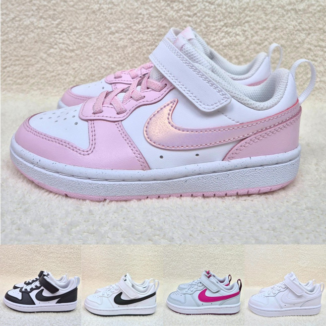 나이키 코트버로우 로우 키즈 스니커즈 찍찍이 데일리 운동화 [국내매장판 A/S가능]