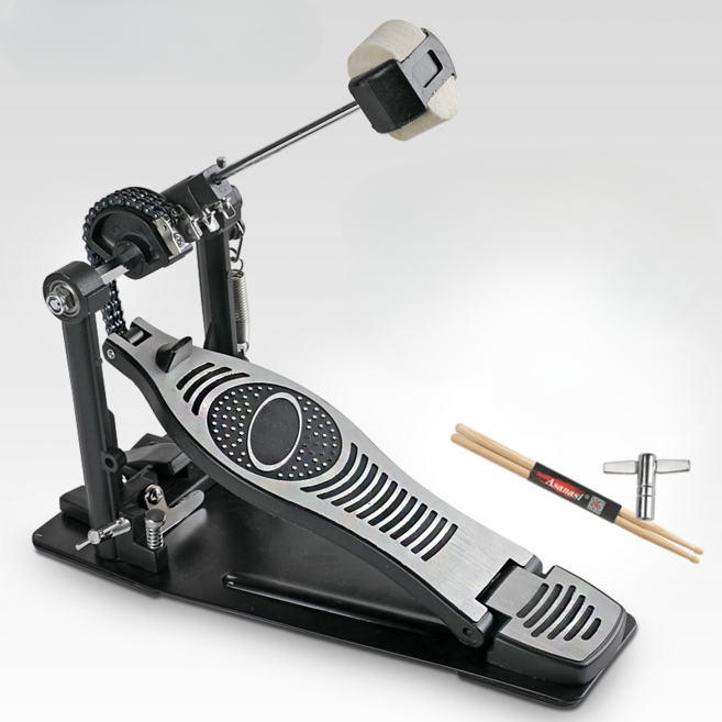 연습용 드럼 패달 발판 해머 풋 패드 입문자 싱글 페달 스태핑, 1개