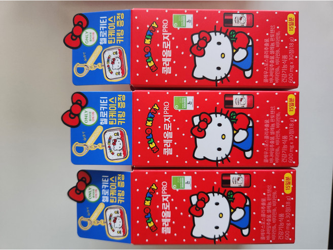 FOODOLOGY 헬로키티 콜레올로지 PRO 600mg*30정 (+한정 Gift 키링기획/ 1개월분) 헬로키티 틴케이스 증정, 1개