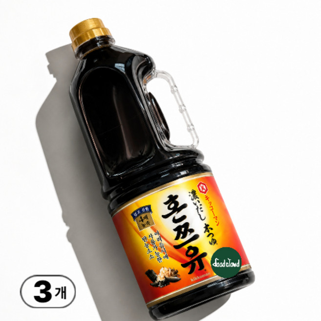 기꼬만 코이다시 혼쯔유, 3개, 1.8L