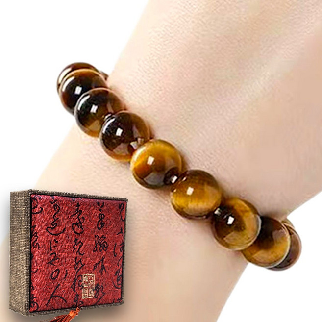 청유 염주 호안석 팔찌 재물운 특5A 고급 보관함 세트