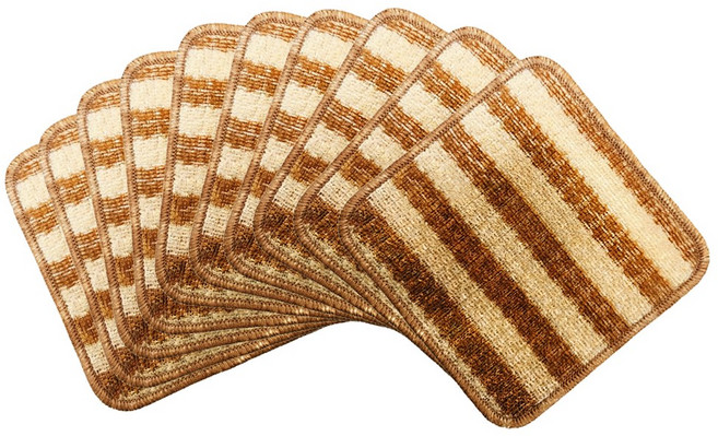 바로싹 PLA 옥수수 천연 수세미 18x18, 5세트, 2개입