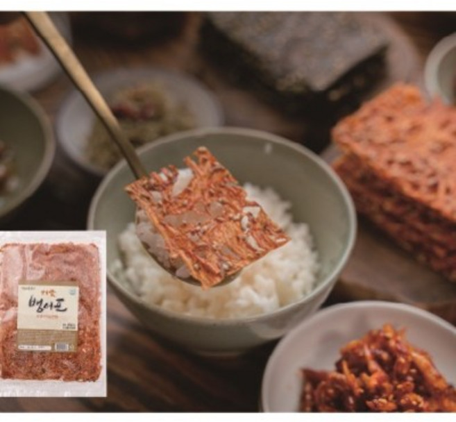 동소마켓 국산 양념뱅어포 직접만든 뱅어포 양념구이 추억의 반찬 술안주 추천, 매운맛 2장(60g), 1개