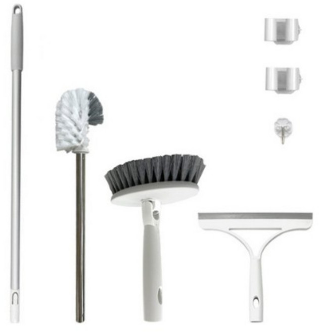 핌 시스템 욕실청소 4종 + 이지벽걸이 2p + 매직후크 세트, 혼합색상, 2세트