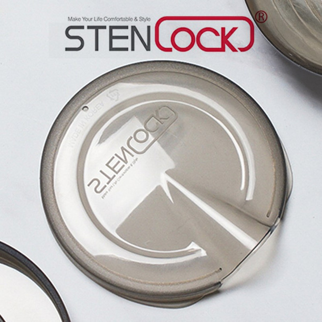 스텐락 물병 스텐 뚜껑 1호 2호 겸용, 1개, 900ml, 반투명