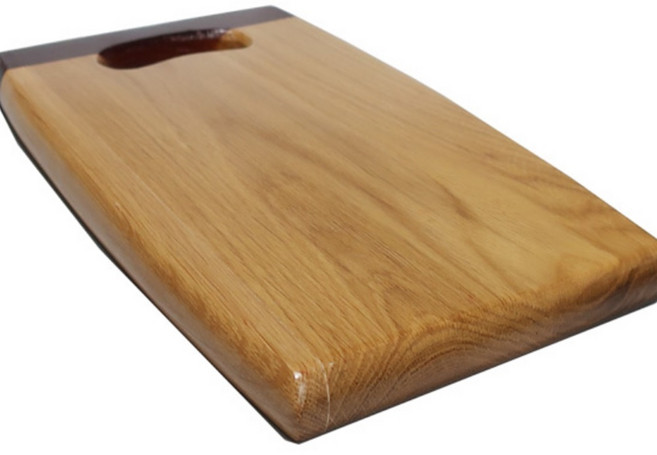 떡갈나무 원목 손잡이 나무도마 주방 조리 양면사용가능 32cm x 20.5cm 가정용 우드 도마, 1개, 떡갈나무 도마