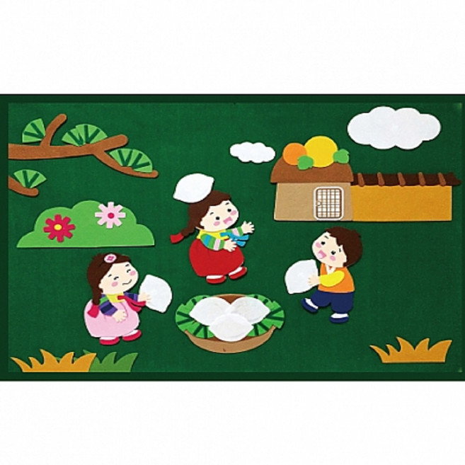 환경판 꾸미기 게시판 꾸미기 융판 꾸미기 추석_송편 (대), 1세트, 상세설명참조