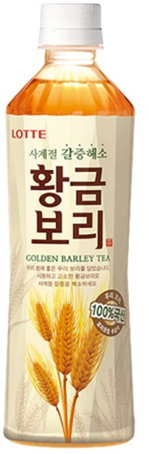 롯데칠성음료 황금보리, 500ml, 12개
