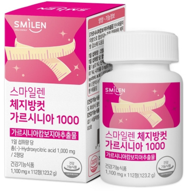 유닉헬스원 스마일 체지방컷 가르시니아1000 소비기한 임박 2026년8월26일까지, 1개, 112정