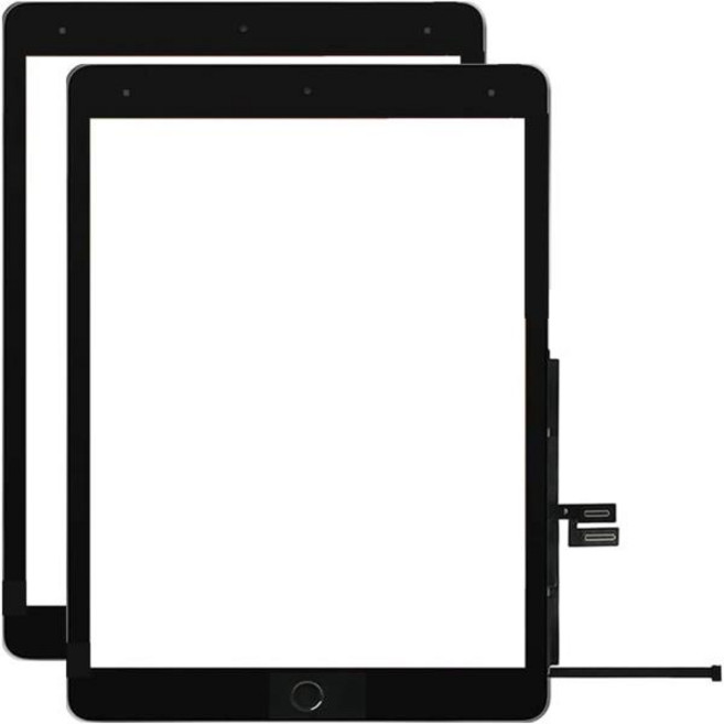 iPad 9 세대 2021 A2603 10.2 LCD 외부 터치 스크린 디지타이저 전면 유리 디스플레이 패널 교체, 03 Original Black-Home