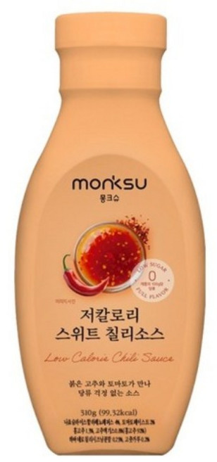 몽크슈 저칼로리 스위트 칠리소스, 310g, 5개