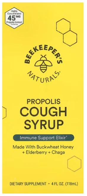 Beekeeper's Naturals 프로폴리스 코프 시럽 118ml (4fl oz), 1개 - 쿠팡