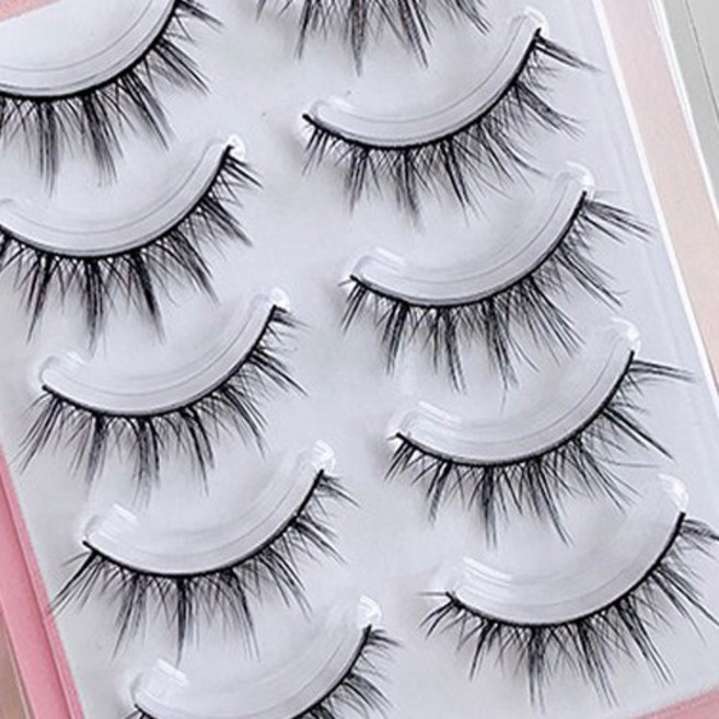 걸스코코 아이하라 속눈썹 인조 가닥속눈썹, 1개, 쁘띠업 속눈썹 5쌍_A02