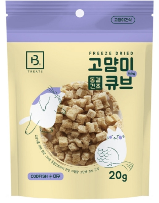브리더랩 CAT 동결건조 미니 큐브 대구 20g, 12개
