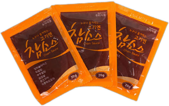 고기엔참소스 삼겹살 간장 돈까스소스 파채 샤브샤브 양념, 20g, 1박스