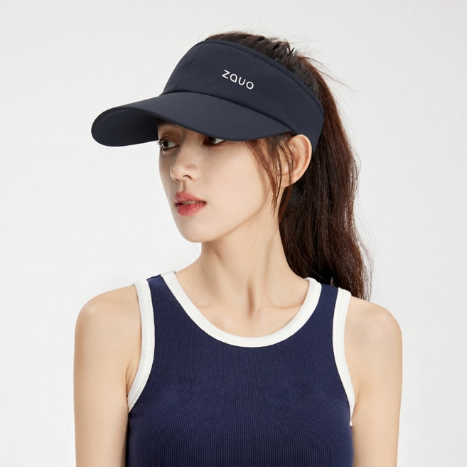 zauo 여성 썬캡 자외선차단 러닝 골프 테니스 스포츠모자 통기성 봄여름 야외활동 캡모자