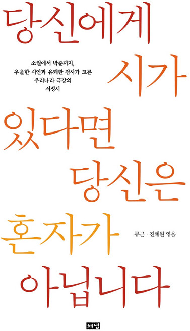 당신에게 시가 있다면 당신은 혼자가 아닙니다:, 해냄출판사, 류근