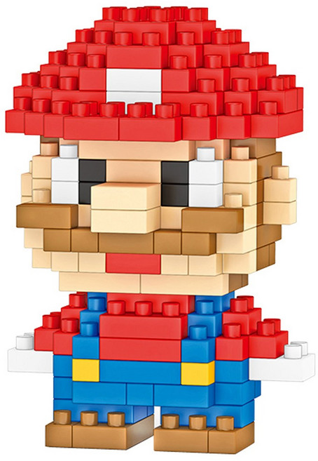 [알꿀밤-나노블럭-수리공] B미니 빨간 수리공, 1개