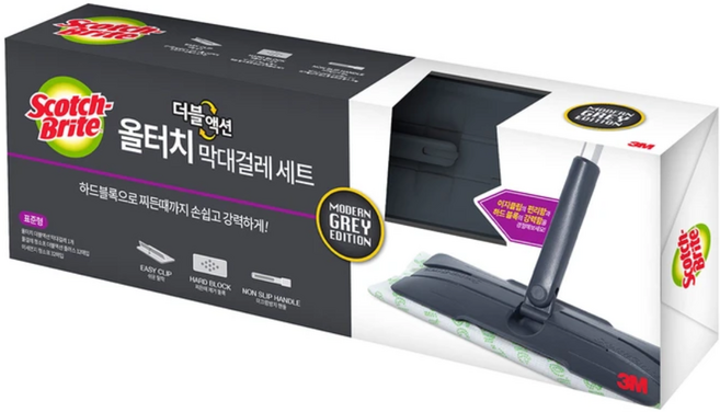 [코스트코] 3M스카치브라이트 더블액션 청소걸레세트 핸들(청소포44매포함)세트 /세일 / 청소기+청소포 /색상랜덤, 1세트