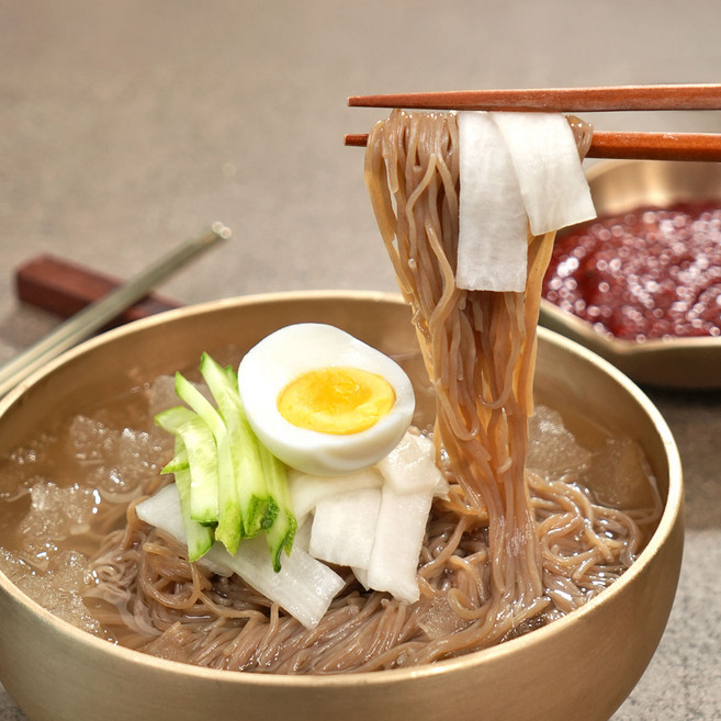셰프애찬 시원하고 깊은 감칠맛 메밀 물냉면 4인분 8인분, 2.16kg, 2세트
