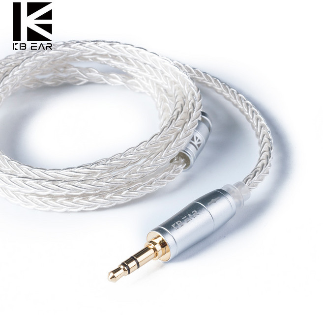 KBEAR 8코어 은도금 케이블 MMCX 2PIN, (MMCX to 3.5mm) J031