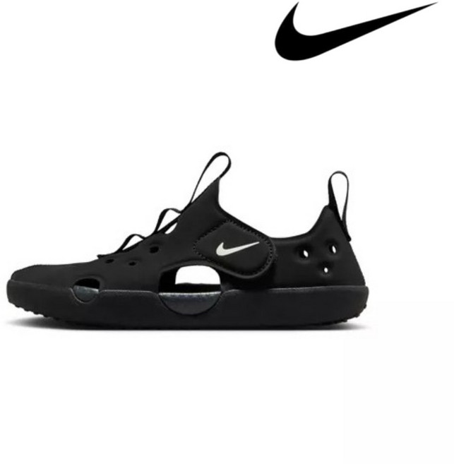 [백화점발송] 나이키키즈 남아 여아 샌들 여름 발편한 미끄럼방지 어린이신발 블랙