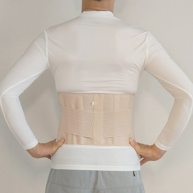 요통 완화 바이오메딕 허리벨트 4점식 슬라이드 이중가압, 1개