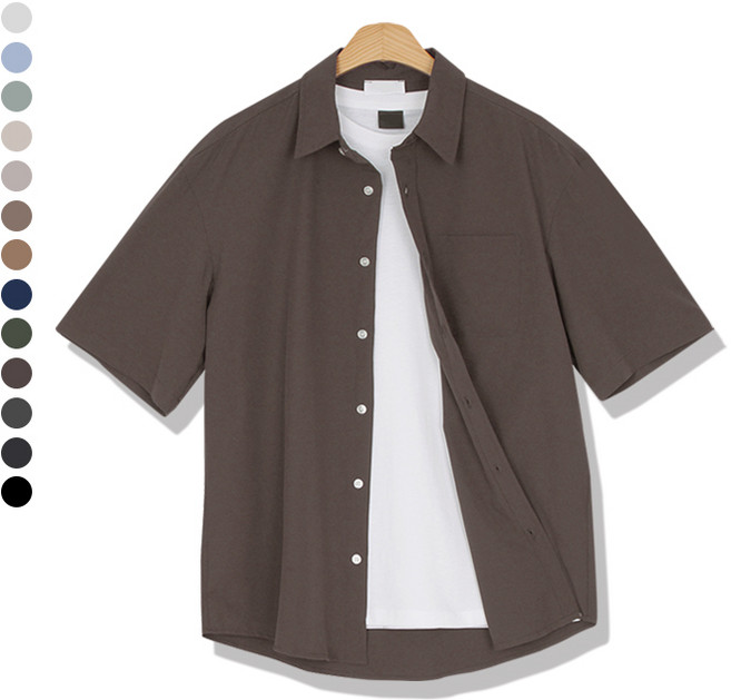 오마보이 남성용 구김적고 스판편한 이지웨어 셔츠