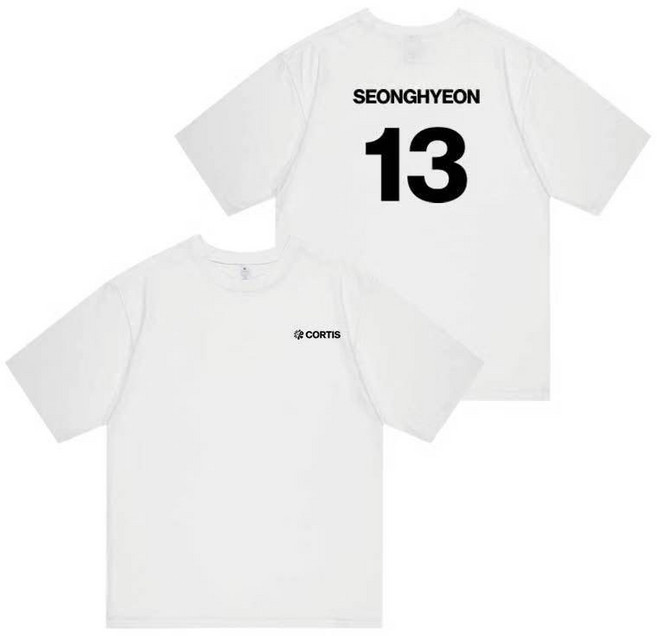 CORTI S周邊ColorOutsideTheLines演唱會同款短袖T恤男女衣服, 1個, 白色款12XL碼120-140斤