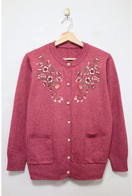 형제상회 할머니옷 할머니스웨터 세타 주머니 가디건 요양원 실내복 슬림 0019SF23