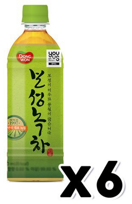 유어스 동원 보성녹차 페트음료, 500ml, 1개