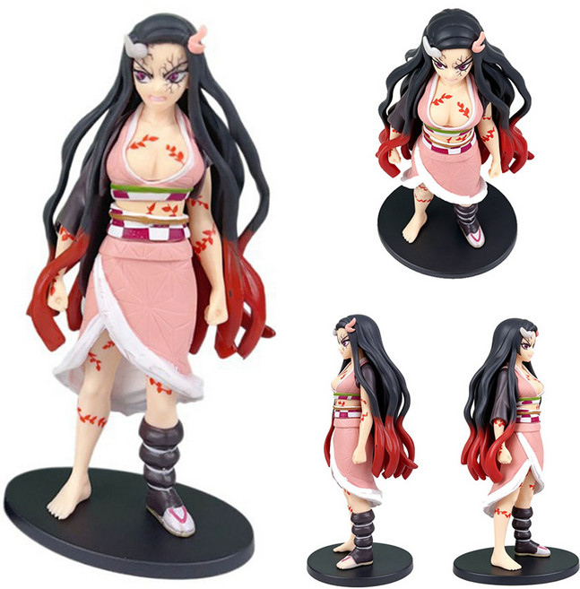 애니메이션 피규어 귀멸의 칼날 카마도 네즈코 귀화 형태 피규어 16cm, 1개