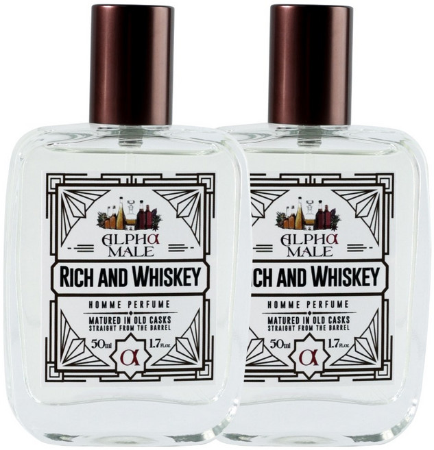 알파무드 알파메일 옴므 퍼퓸 리치앤위스키, 2개, 50ml