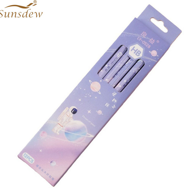 Sunsdew 연필 12P 흑연 직장인 취준생 필기 수험생 드로잉 연필 HB, 1박스, D