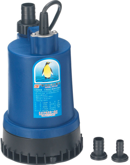 企鵝牌 1/6HP 120W 大水量 污水 抽水幫浦 沉水泵浦 水龜 抽水機 污水機 污物 家用 小型抽水機 園藝, 1個