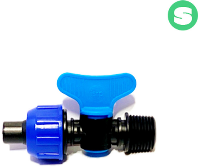 상인농자재 원터치커넥터 물호스자재 부속모음 관수자재, 11.물호스 숫나사밸브 20mm, 1개