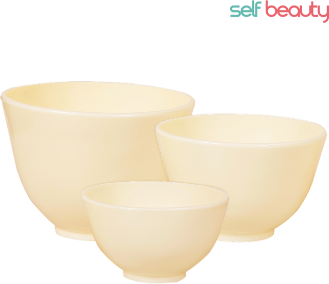 셀프미인 고무볼 석고볼 팩볼 마사지팩도구 아이보리, 소, 1개