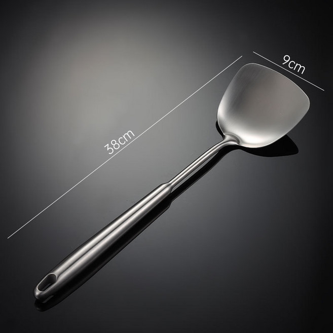 에인 304 스테인리스 스틸 엘레강스 시리즈 주방용품 볶음주걱 국자 누수 선물세트 팁테일 속이 빈 손잡이, 뒤집개, 하나, 1개