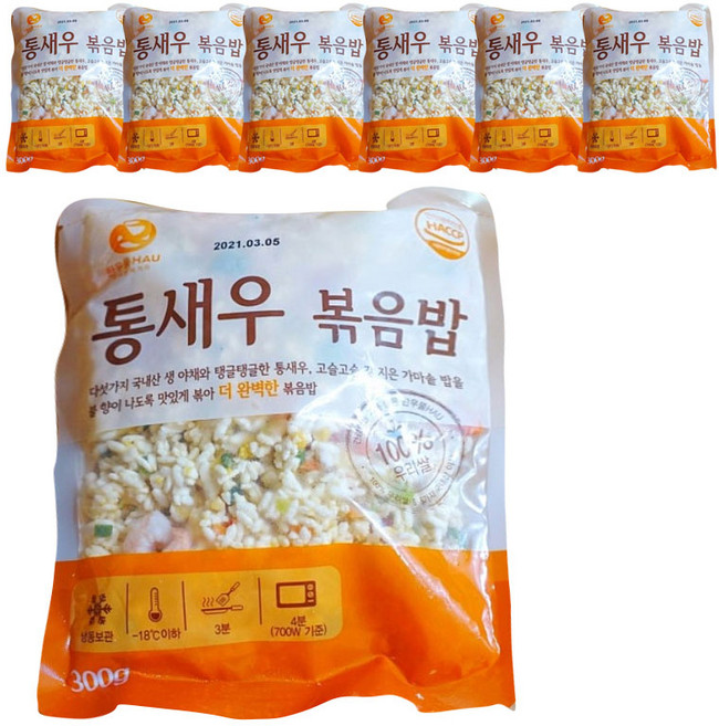한우물 새우볶음밥 300gx7 냉동식품 코스트코, 300g, 7개