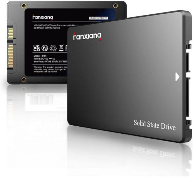 판샹 S101 1TB SSD SATA 내장 솔리드 스테이트 드라이브 III 6Gb/s 2.5인치 SSD 최대 550MB/s 3D NAND TLC 노트북 PC 및 데스크톱 업그, 480GB