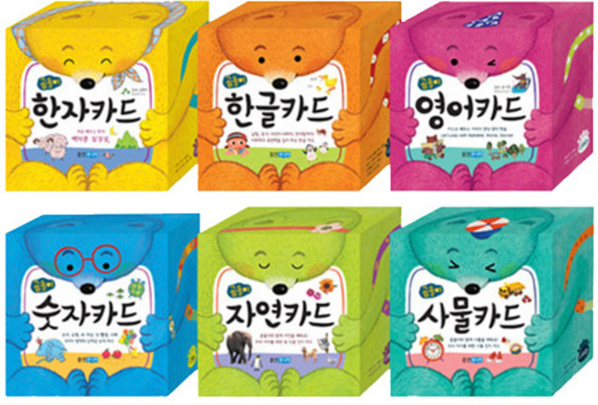 웅진주니어 곰돌이 한글 영어 사물 한자 숫자 자연 카드 선택구매, 곰돌이 숫자