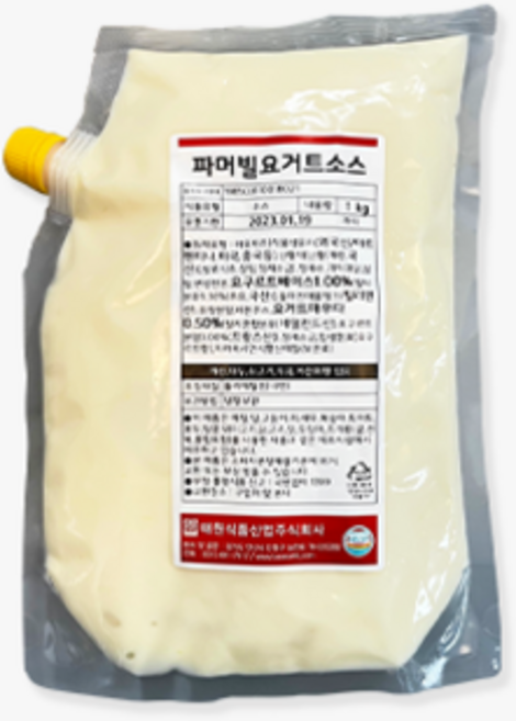 [피자다] 태원식품 파머빌요거트소스, 1개, 1L