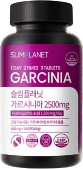 가르시니아 2500mg 다이어트식품/HCA 탄수화물 컷팅, 180정, 2개 - 쿠팡