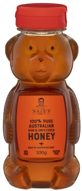호주 네이처 네이트 허니베어 호주꿀 Nature Nate's Honey Bear Australian Honey, 1개, 1정