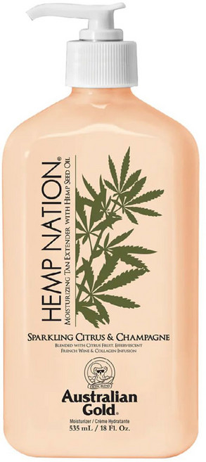 오스트레일리안 골드 바디 로션 햄프 네이션 스파클링 시트러스 샴페인 535ml 1팩