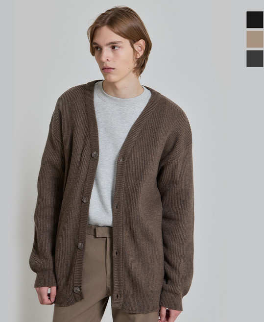 [더블유스탠다드(W STANDARD)] 브러쉬드 하찌 가디건