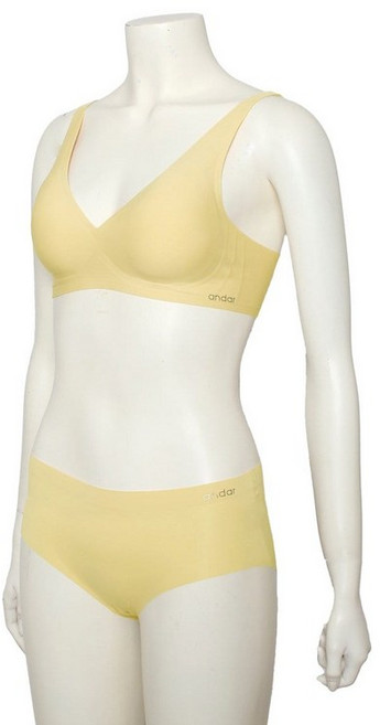[매장정품] 안다르 여성 올데이핏 브라 (후크형) 옐로우크림 ANFIB-04 ANFIB-04YLW
