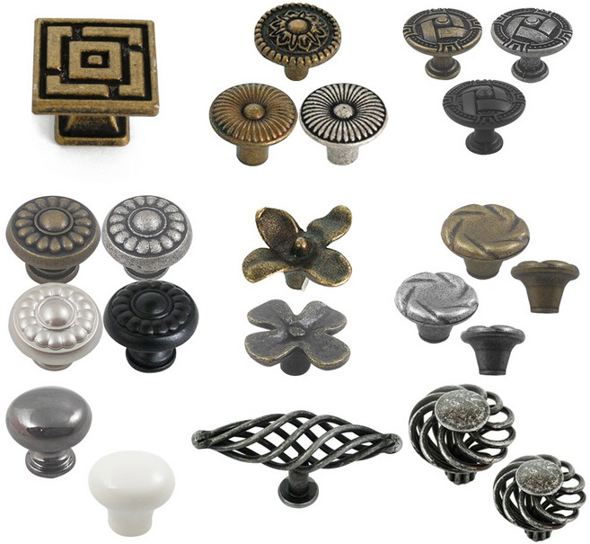 철물코리아 엔틱 1구 가구 손잡이, A071-A090, A086-해바라기(소)금동