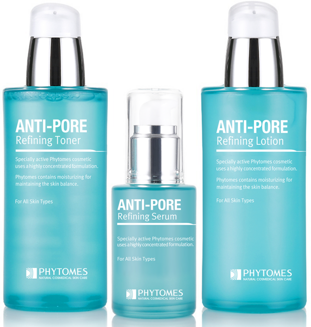 피토메스 안티 포어 리파이닝 화장품 3종 세트, 1세트, 토너 120ml + 로션 120ml + 세럼 40ml