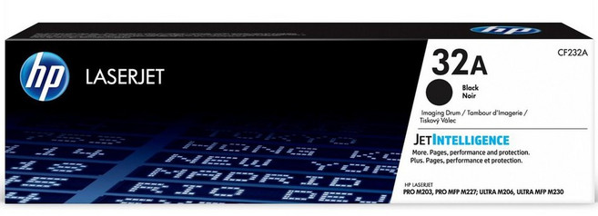 HP CF232A 原廠感光鼓 32A 適用於M149fdw M148dw M148fdw M227fdn M203dw 原廠耗材, 黑色, 1個